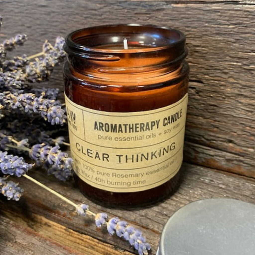 Soy Wax Candle in a jar - Clear Thinking
