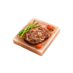 Himalayan Rock Salt Cooking Stone with Steak