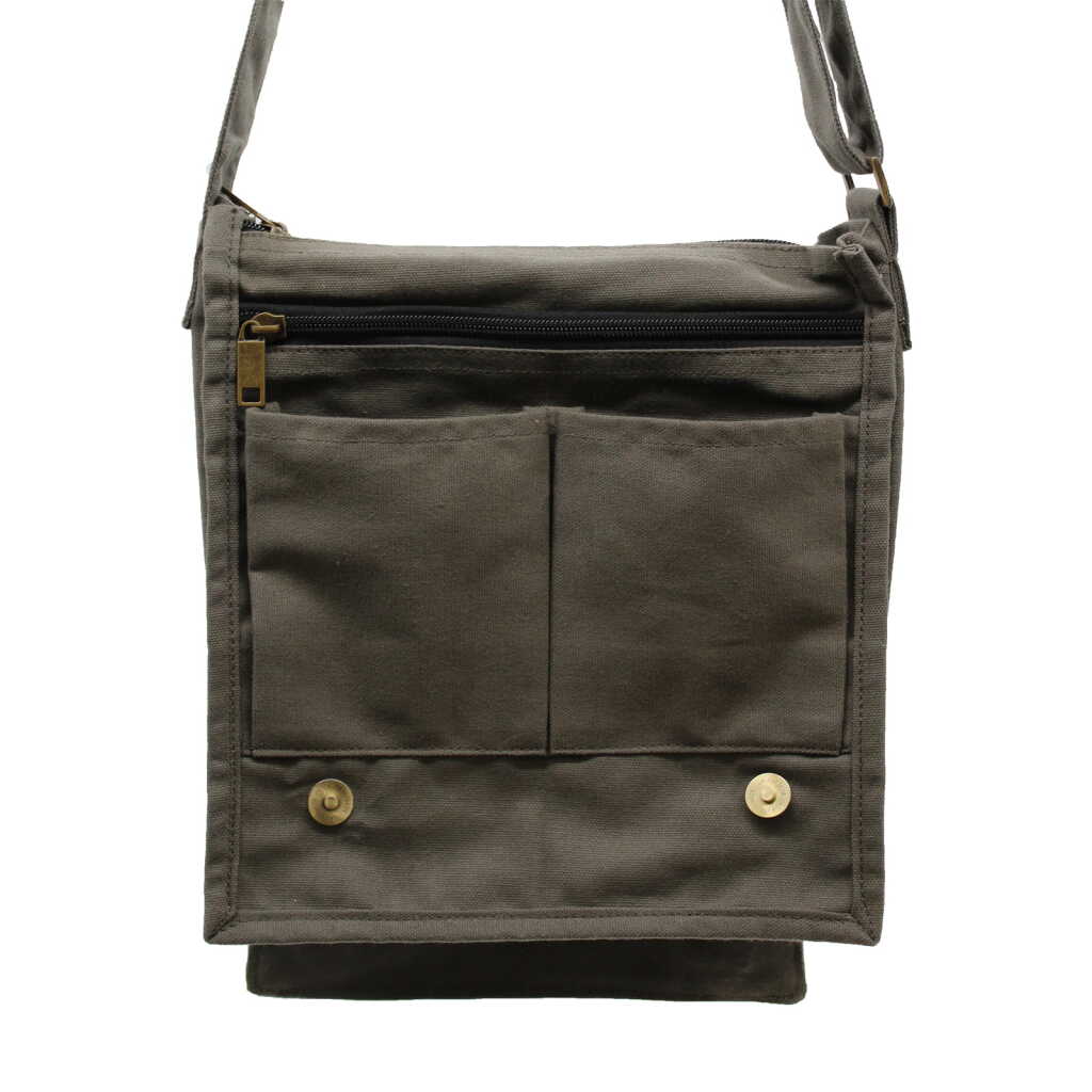 messenger bag - canvas - graphite