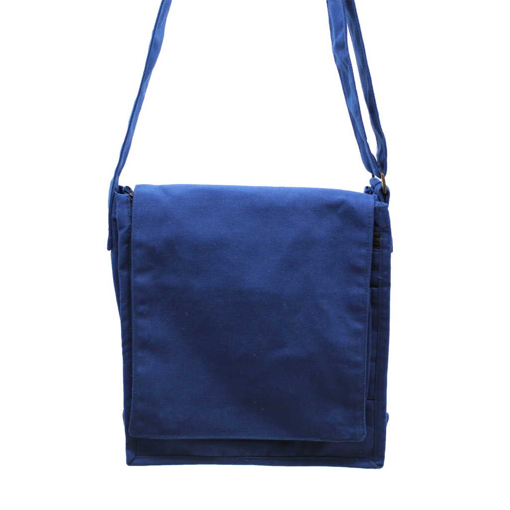 Messenger Bag - Navy Blue - Canvas