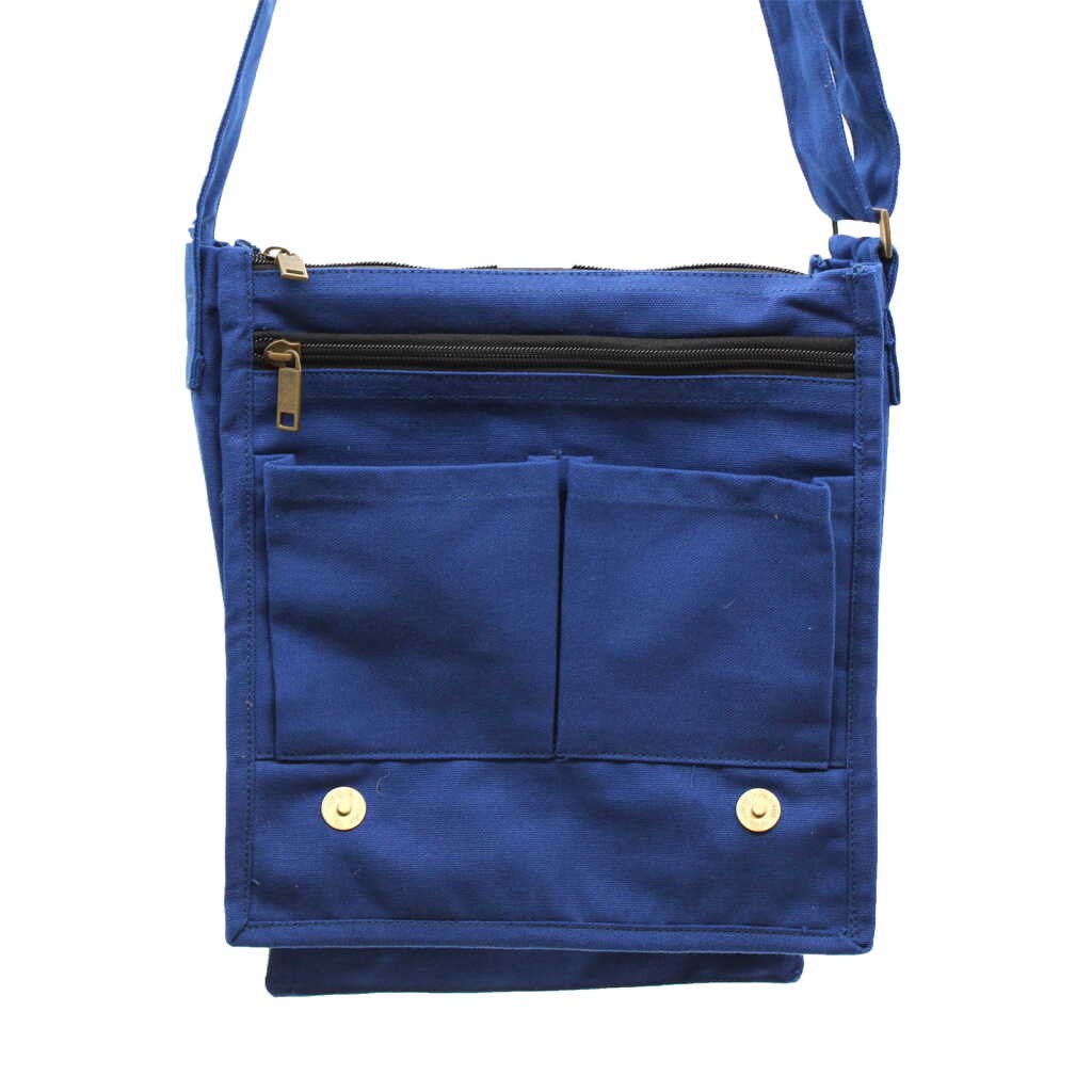 Messenger Bag - Canvas - Navy Blue