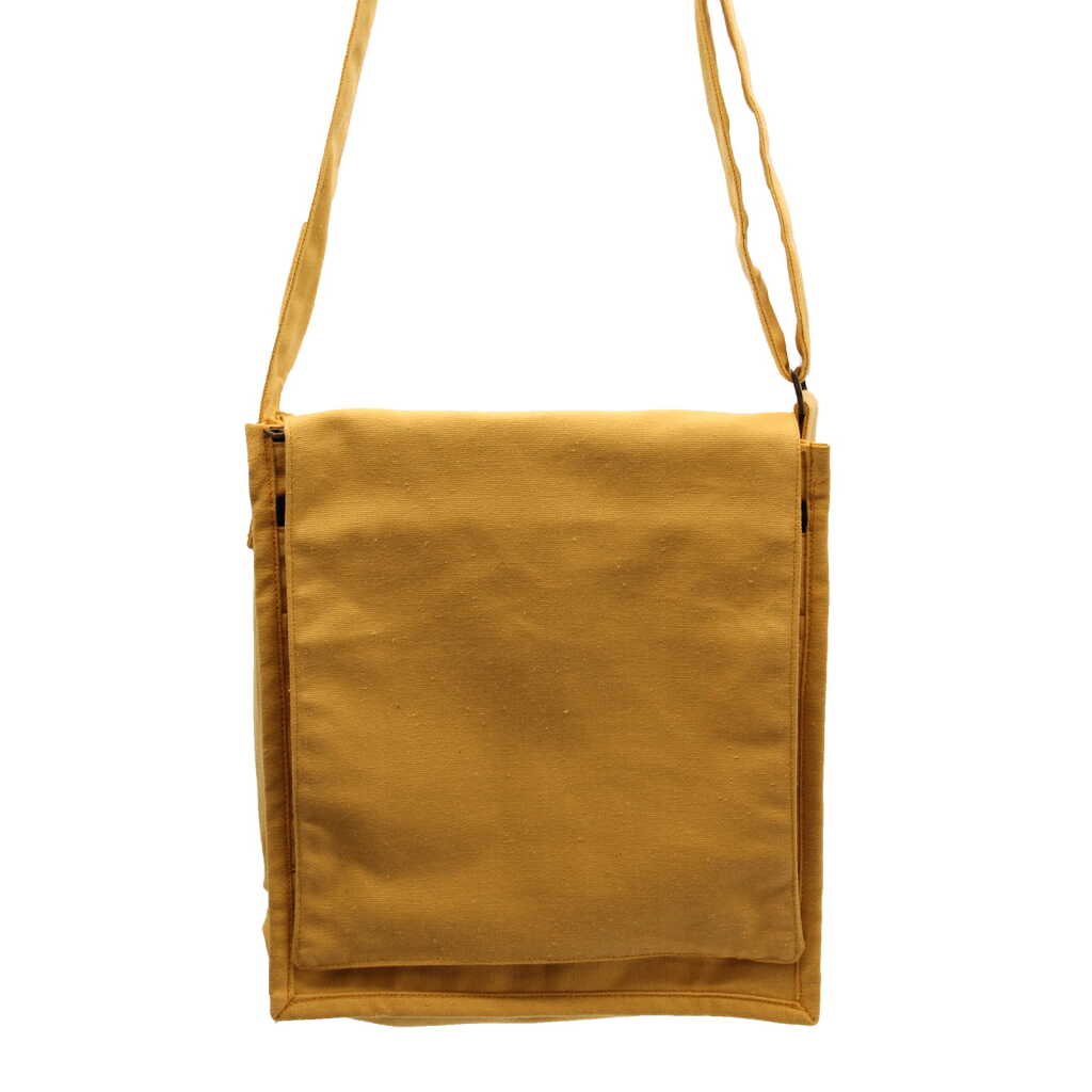 messenger bag - canvas - yellow