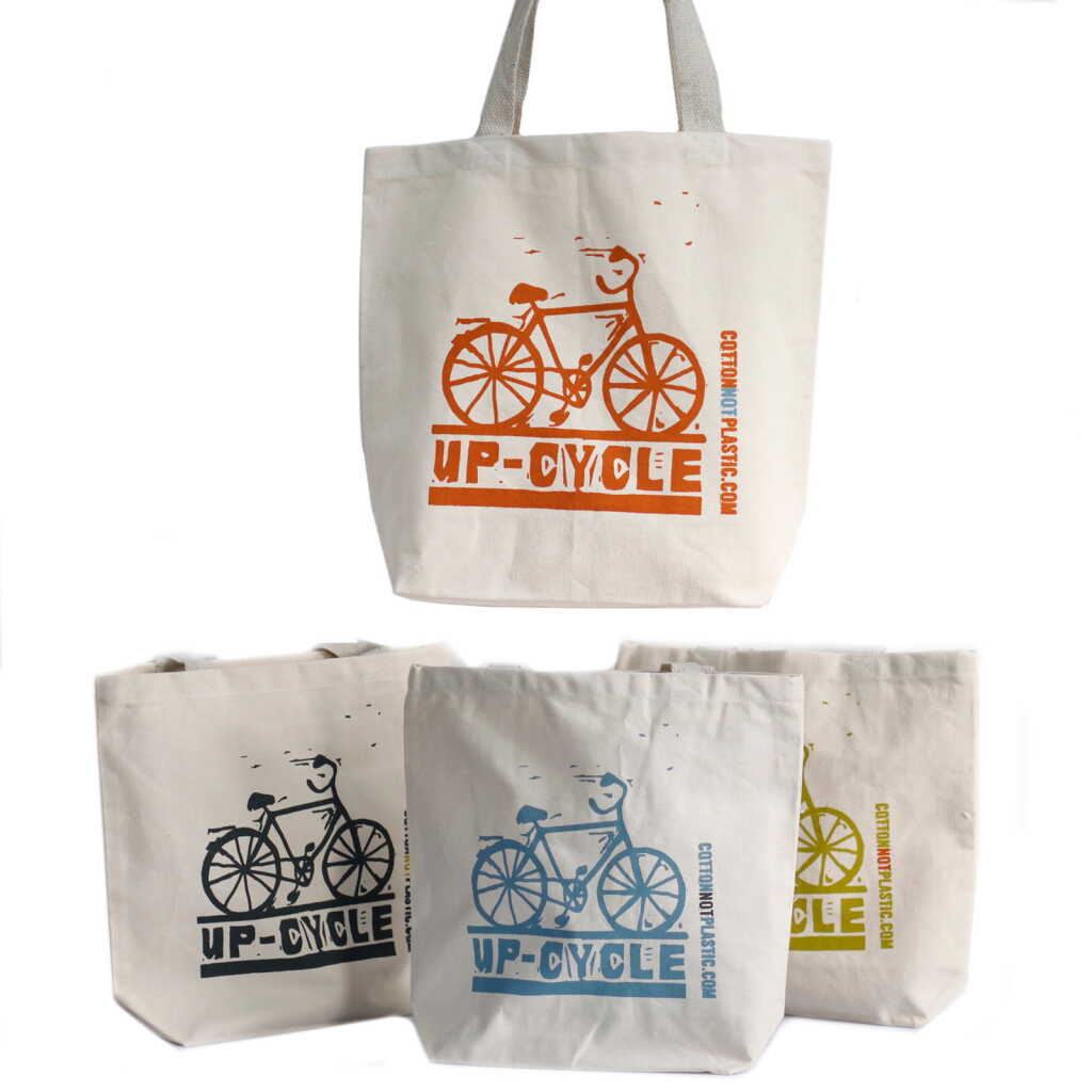 eco cotton bags - up cycle