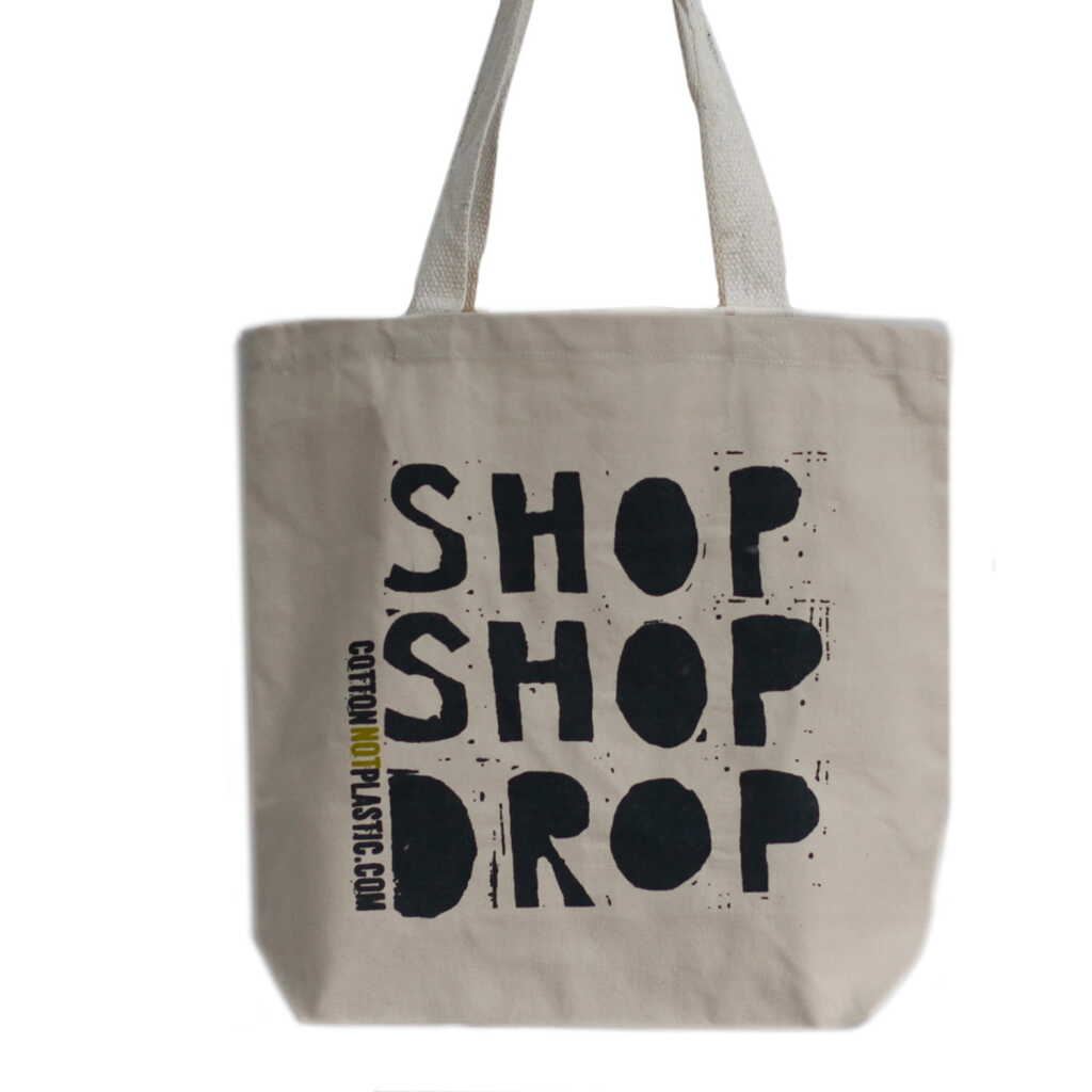eco cotton bags - shop shop drop