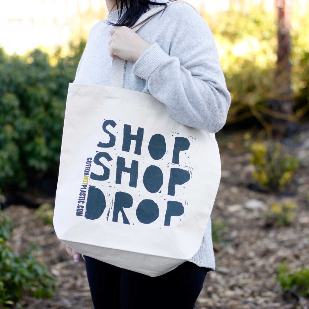 eco cotton bags - shop shop drop