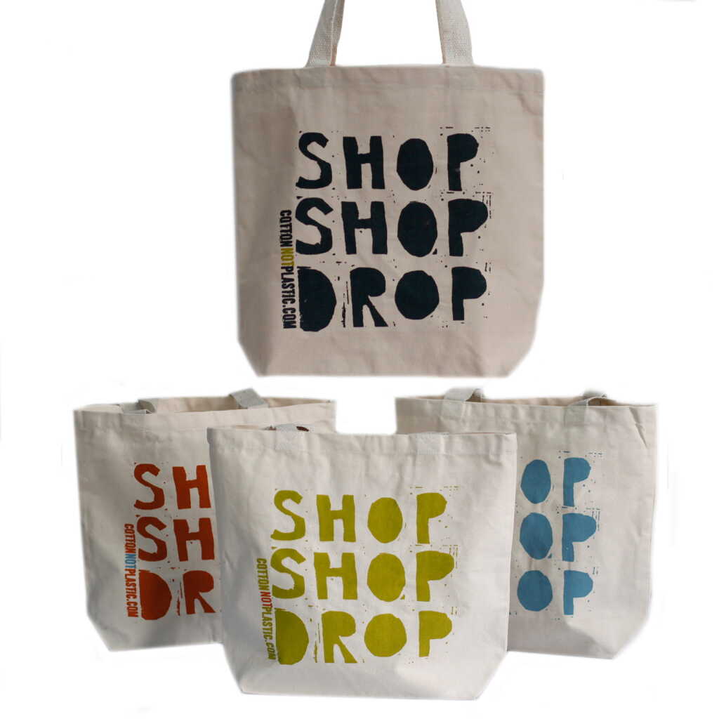 eco cotton bags - shop shop drop