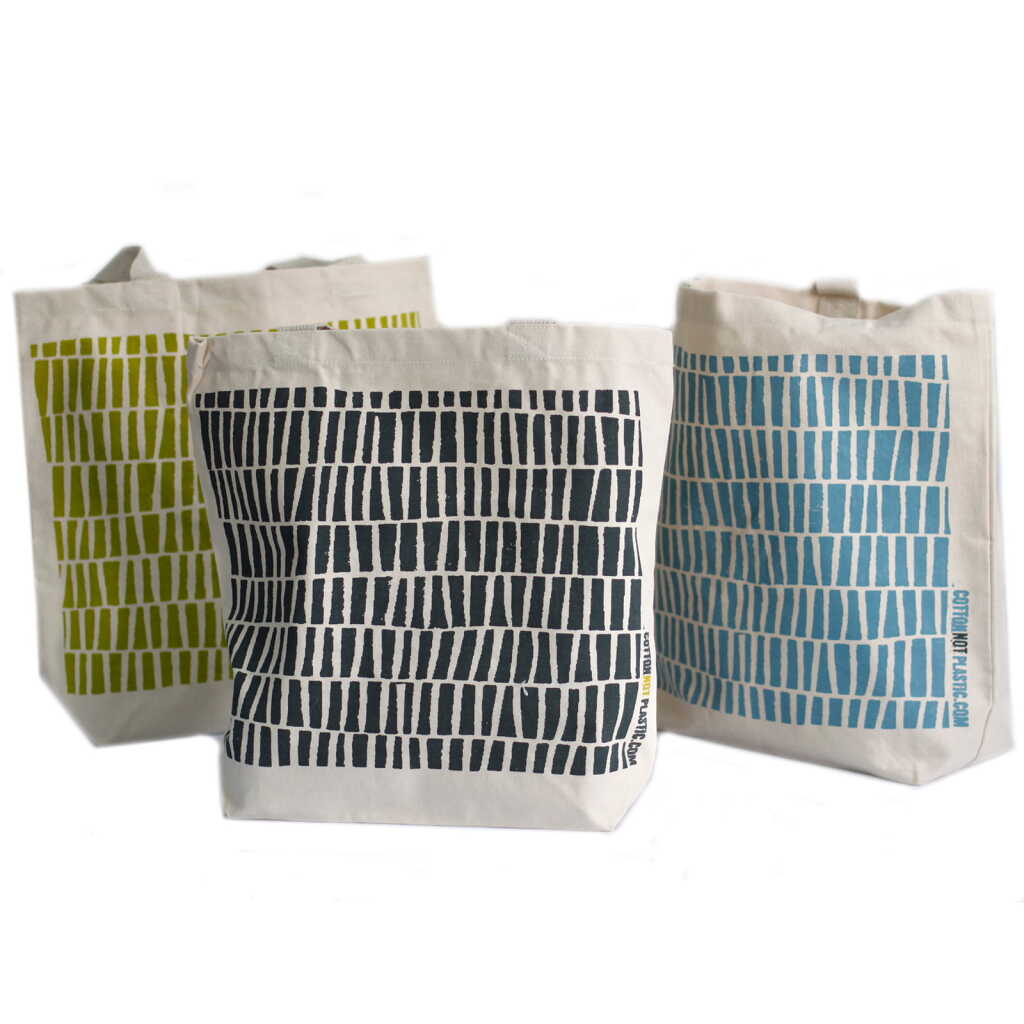 eco cotton bags - all over design