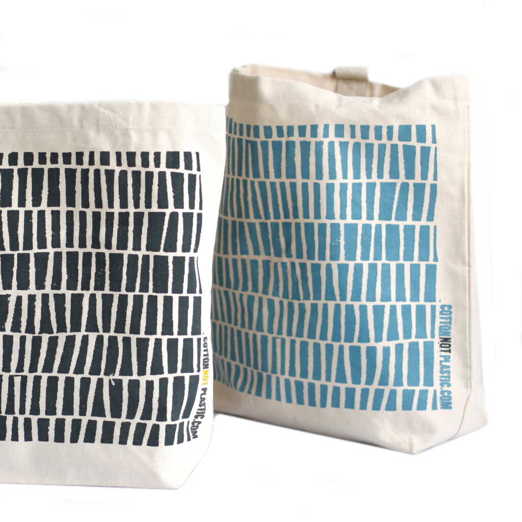 eco cotton bags - all over design