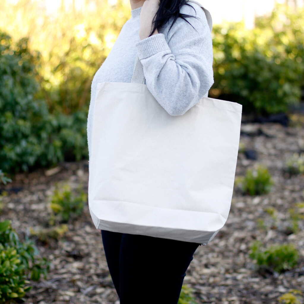 Eco Cotton Bag - in use