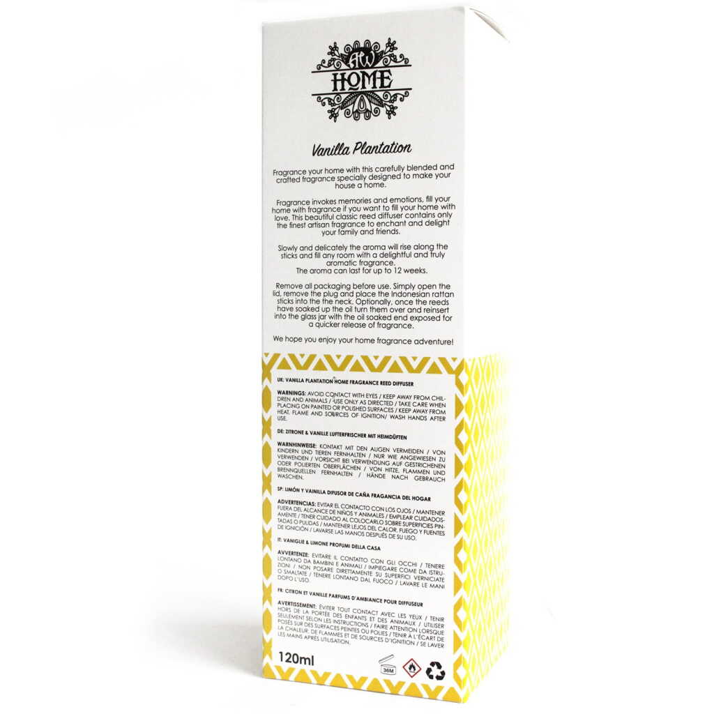 Reed Diffuser - Vanilla Plantation - 120ml