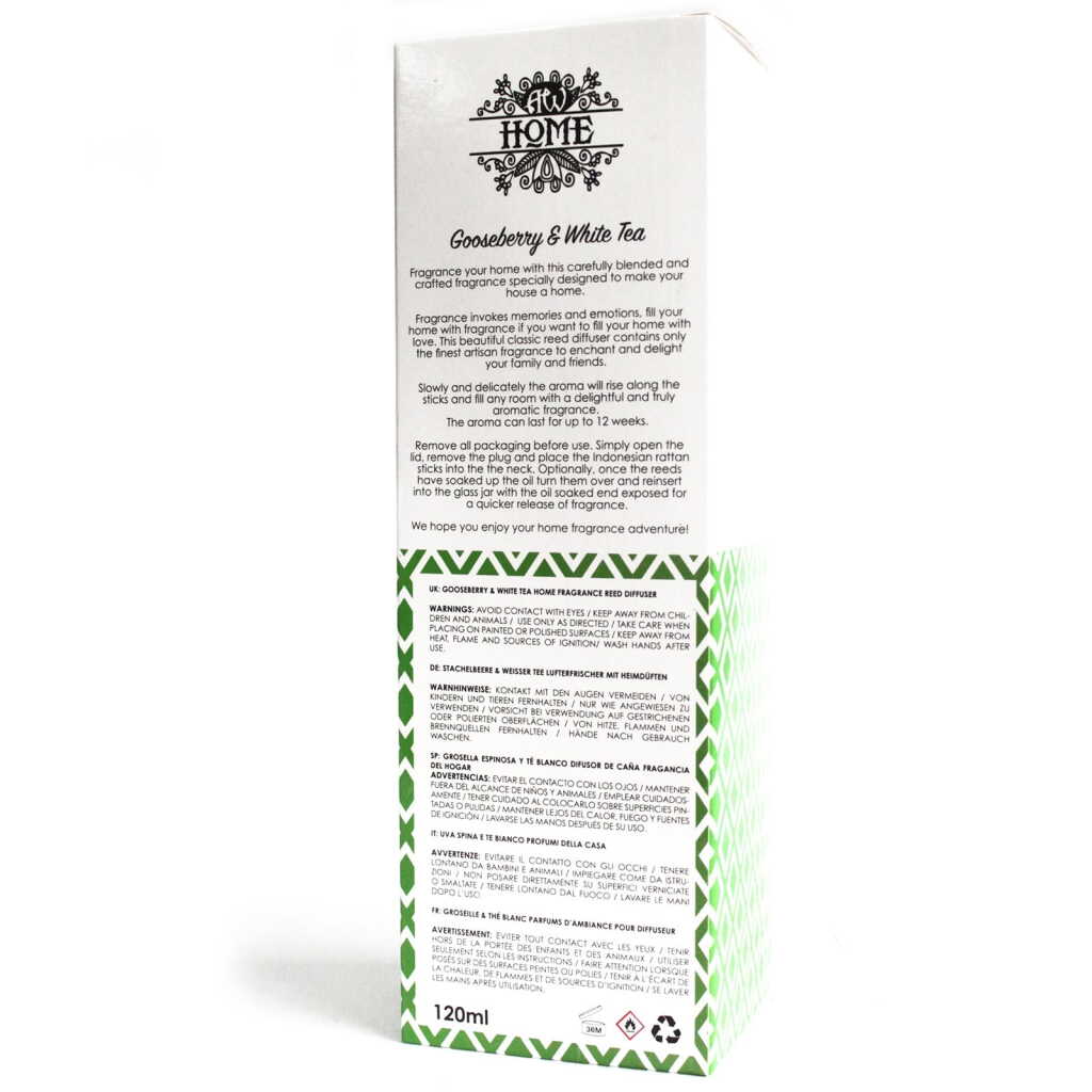 Reed Diffuser - Gooseberry and White Tea - 120ml