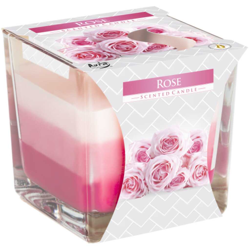 Rainbow Jar Candle - Rose