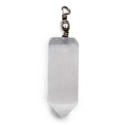 Selenite Pendant - Obelisk Shape