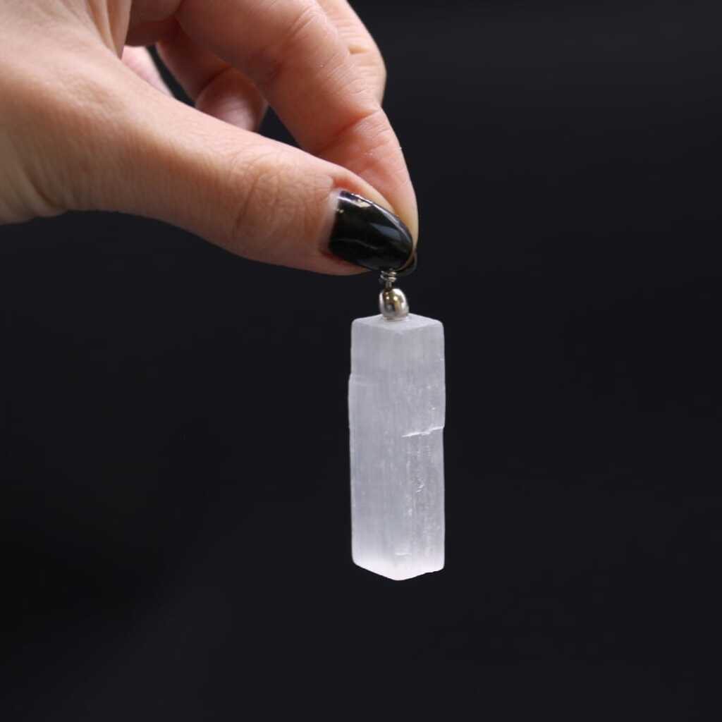 Selenite Pendant - Natural Block
