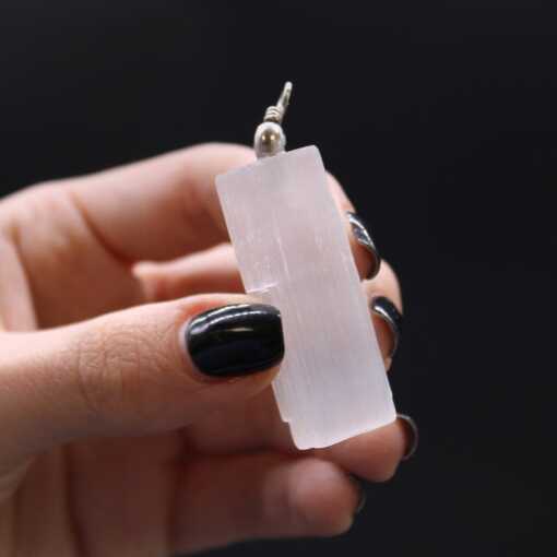 Selenite Pendant - Natural Block