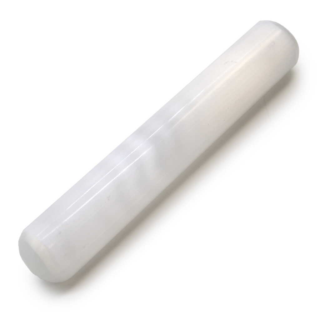 Selenite Wand - Round Ends -16cm