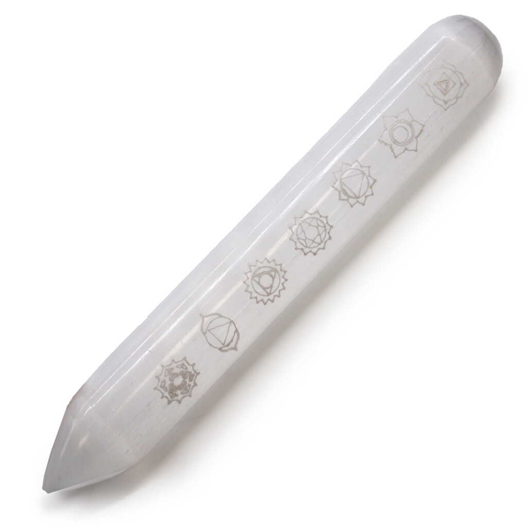 Selenite Wand - 7 Chakra -16cm
