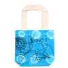 Tie-dye bag with blue compass design