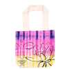 Tie-dye cotton bag with pink and yellow lotus design