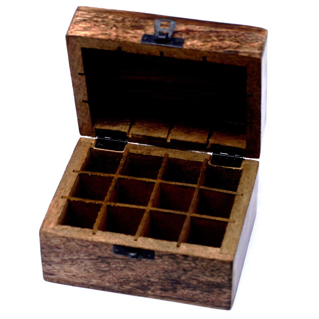 Mango Aromatherapy Box - Floral (holds 12 bottles)