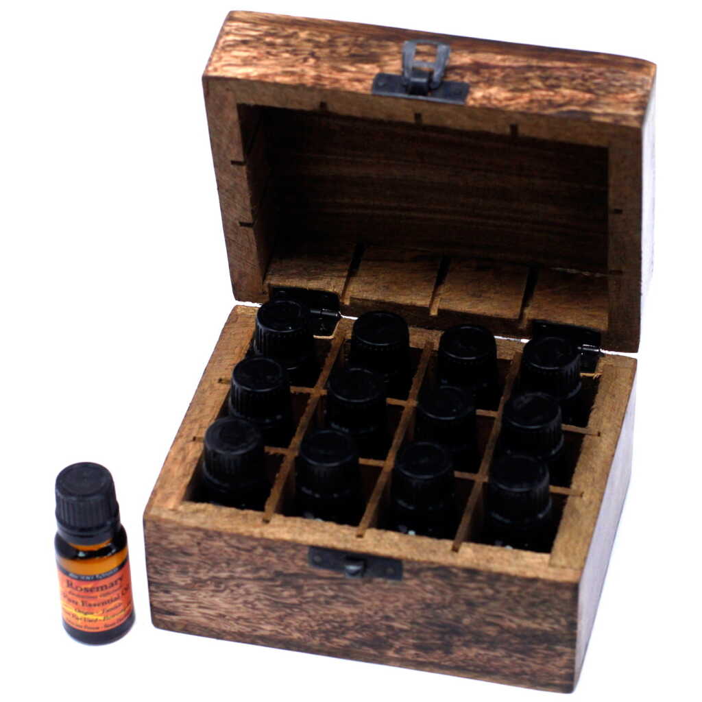 Mango Aromatherapy Box - Floral (holds 12 bottles)