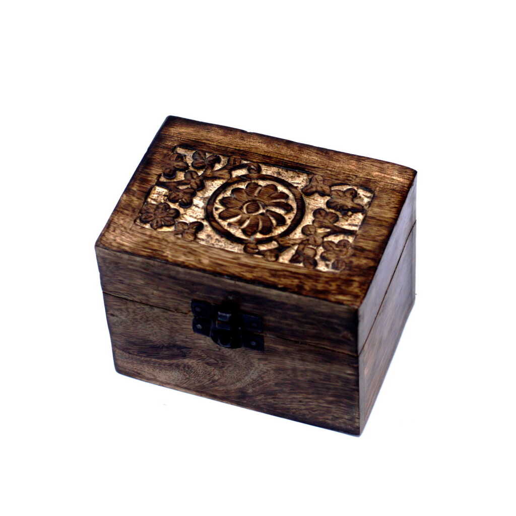 Mango Aromatherapy Box - Floral (holds 6 bottles)