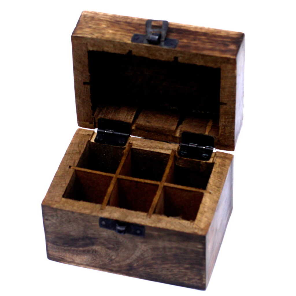 Mango Aromatherapy Box - Floral (holds 6 bottles)