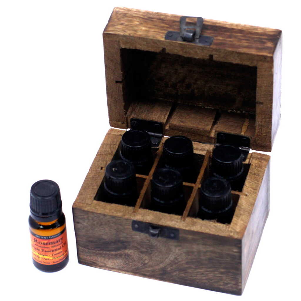 Mango Aromatherapy Box - Floral (holds 6 bottles)