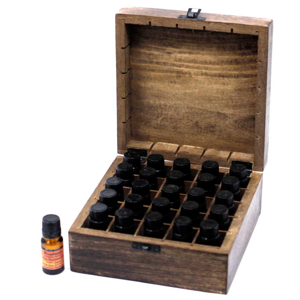 Mango Aromatherapy Box - Floral (holds 25 bottles)