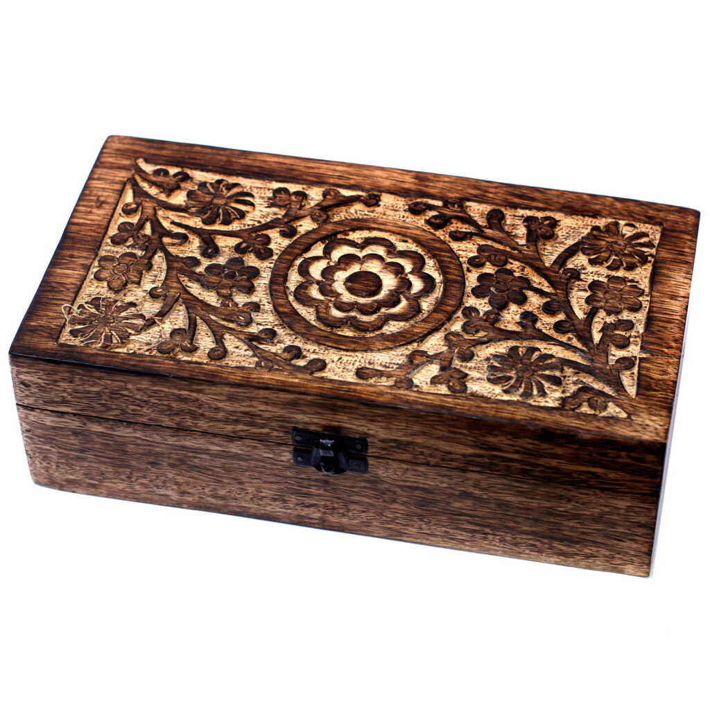 Mango Aromatherapy Box - Floral (holds 32 bottles)