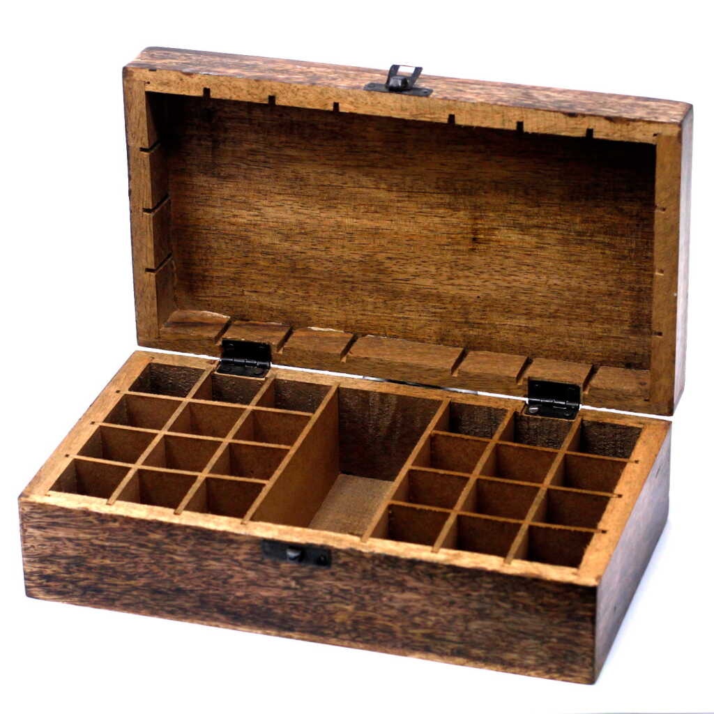 Mango Aromatherapy Box - Floral (holds 24+1 bottles)
