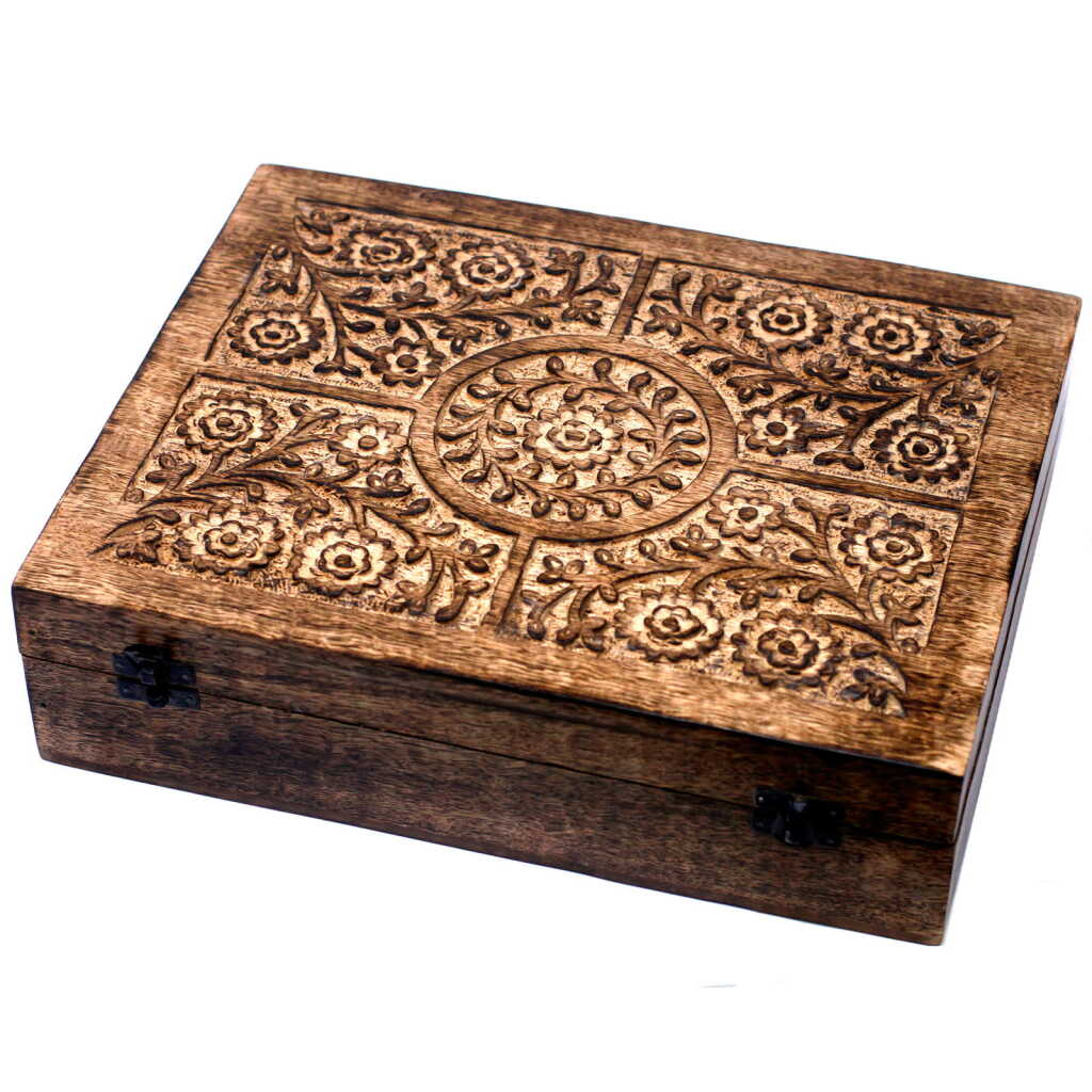 Mango Aromatherapy Box - Floral (holds 80 bottles)