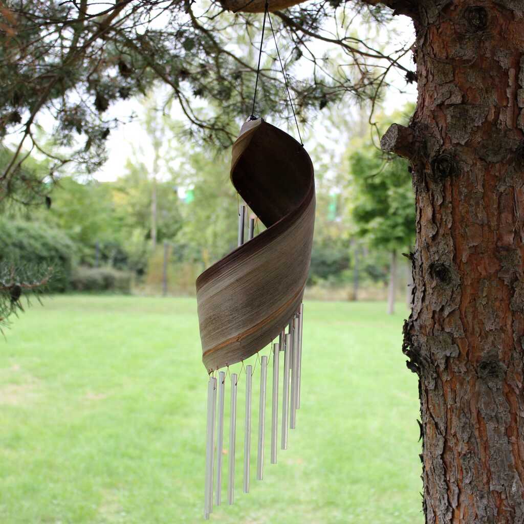 natural coloured coconut leaf wind chime