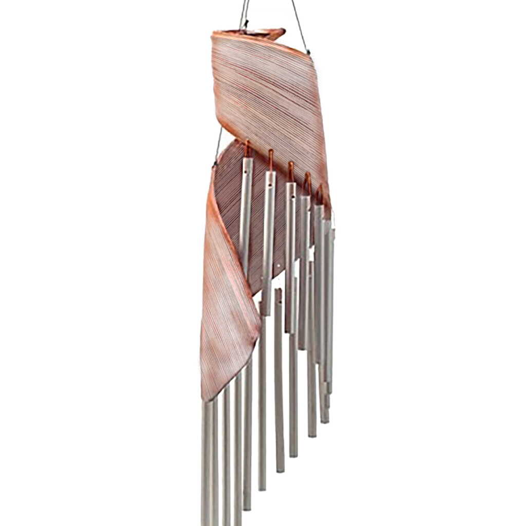 whitewash coloured coconut leaf wind chime