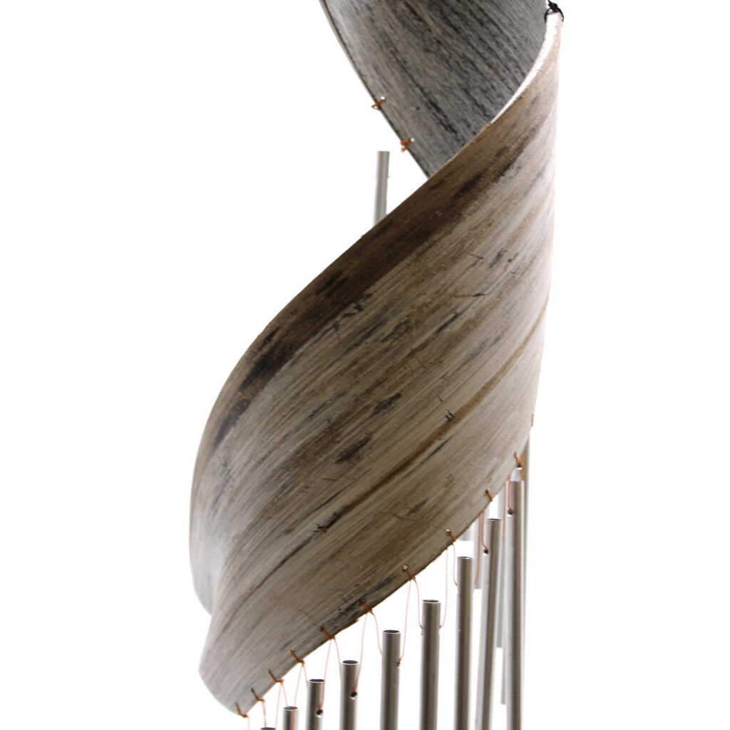 whitewash coloured coconut leaf wind chimes