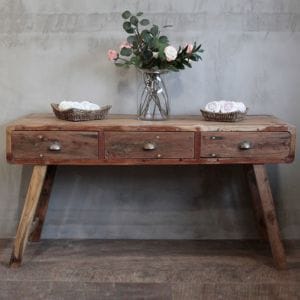 bali upcycled console table