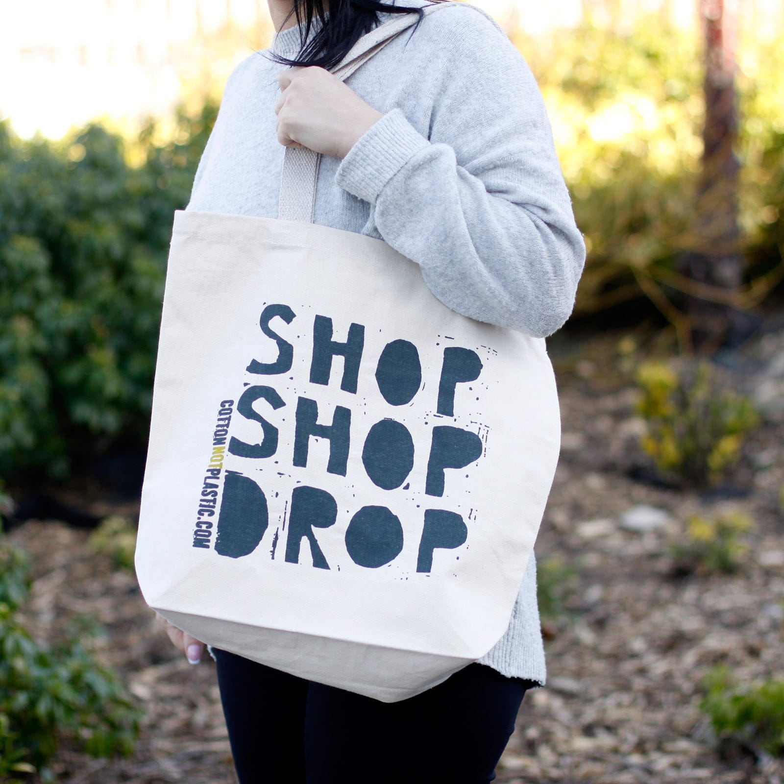 eco cotton bag - shop shop drop