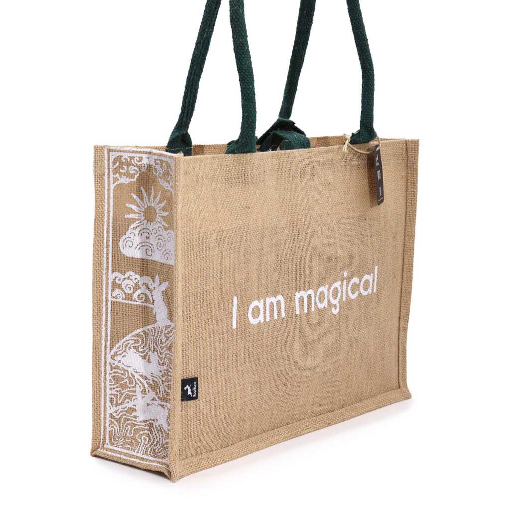 hop hare jute bag - I am magical