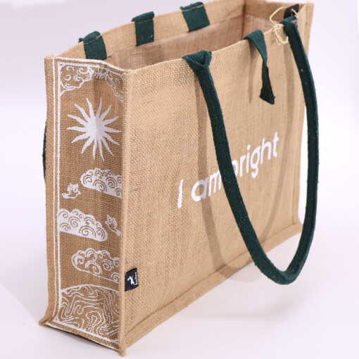 hop hare jute bag - I am bright