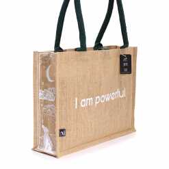 hop hare jute bag - I am powerful