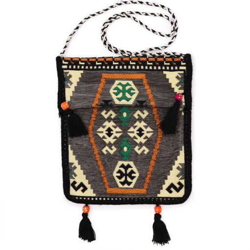kilim festival bag - pale grey
