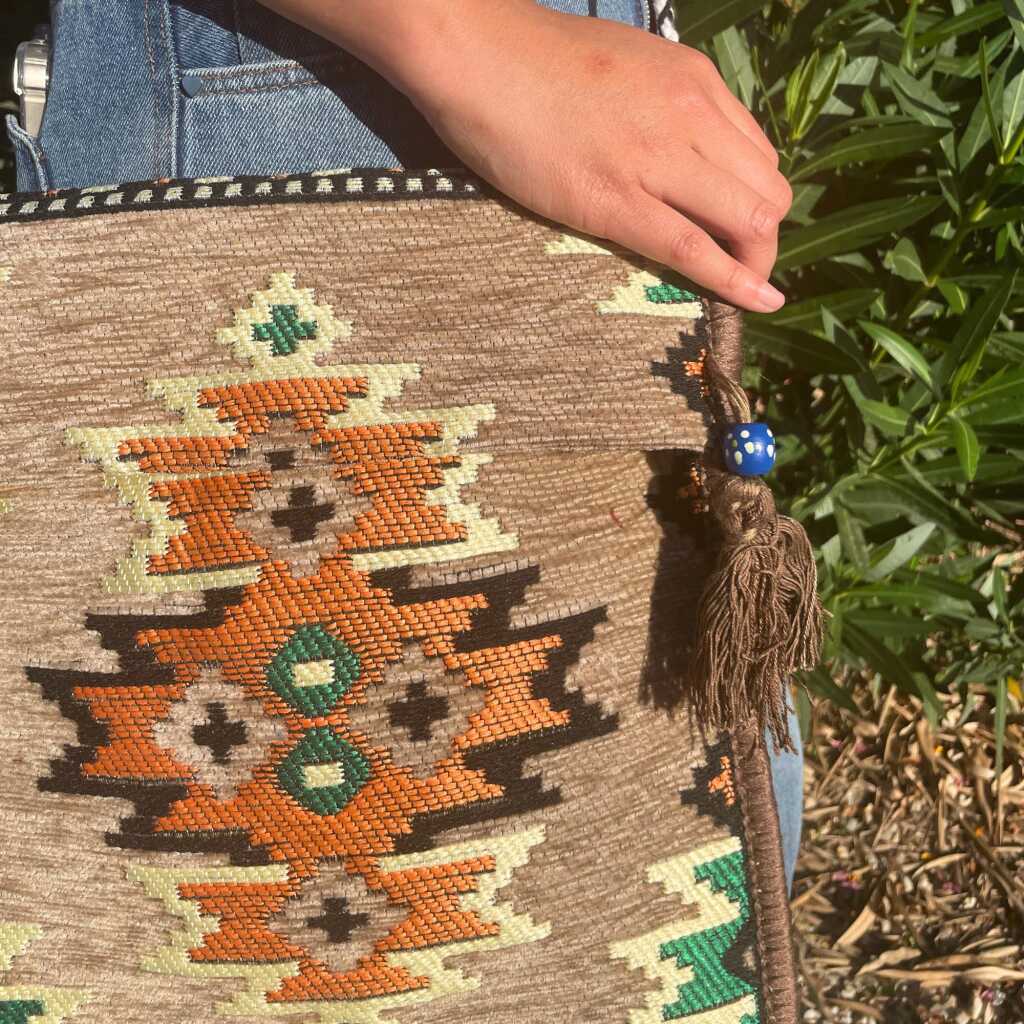 kilim festival bag - beige