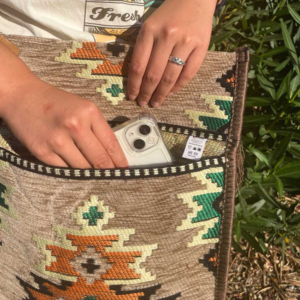 kilim festival bag - beige