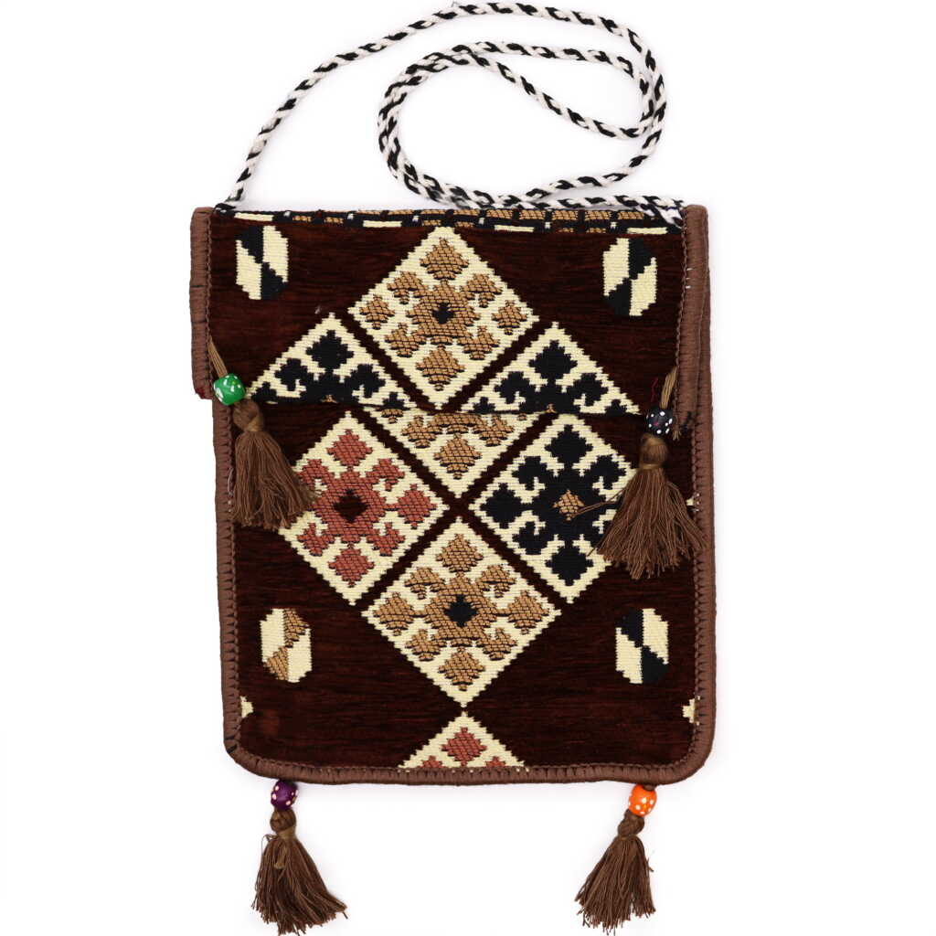 kilim festival bag - chocolate