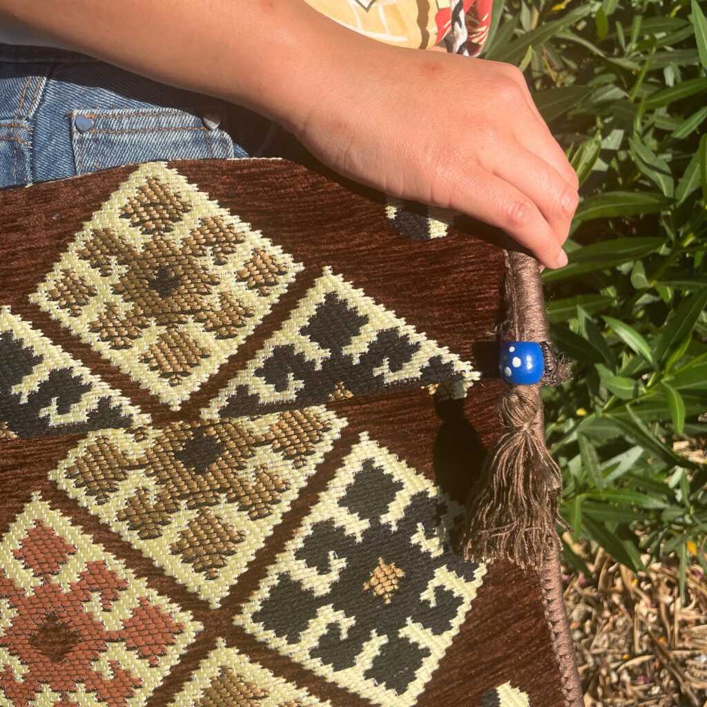 kilim festival bag - chocolate