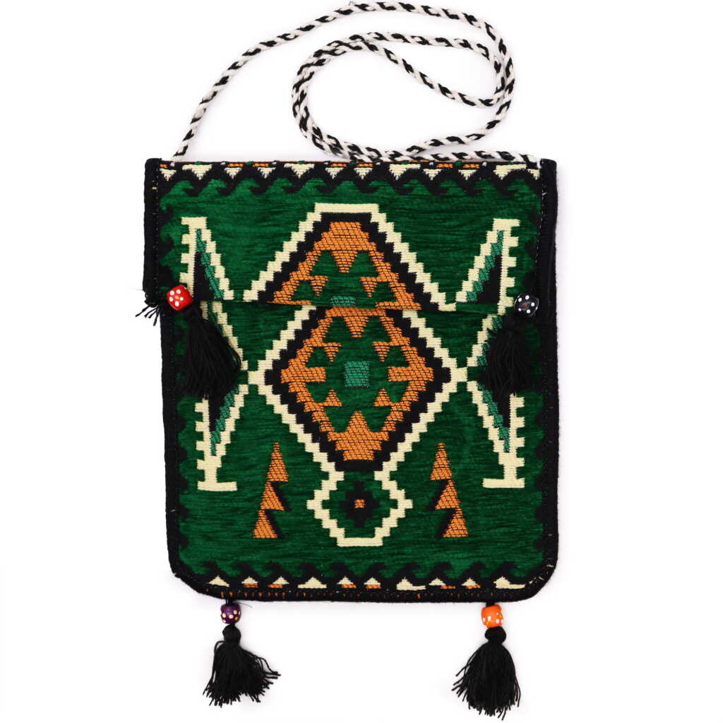 kilim festival bag - emerald day