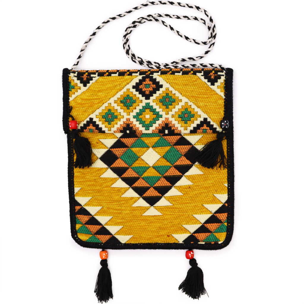 kilim festival bag - yellow