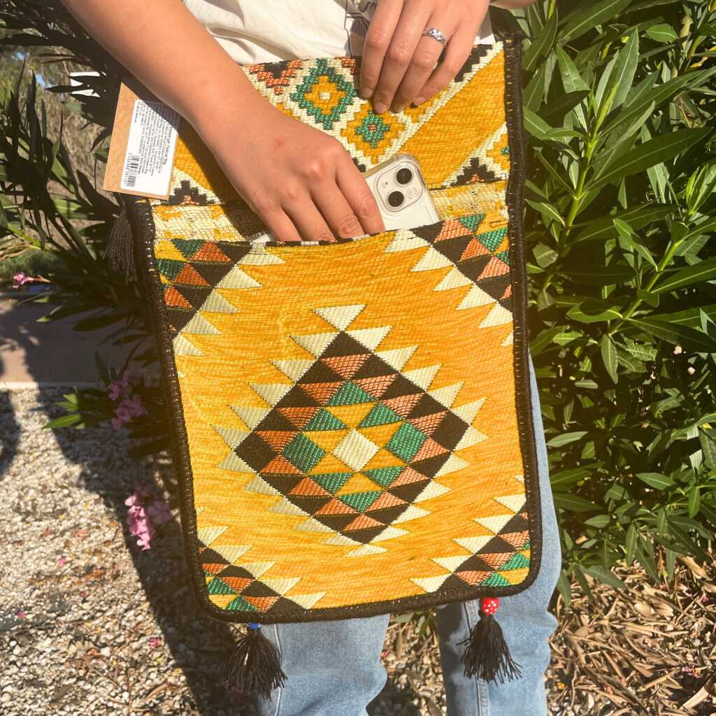 kilim festival bag - yellow