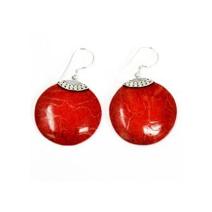 red earrings