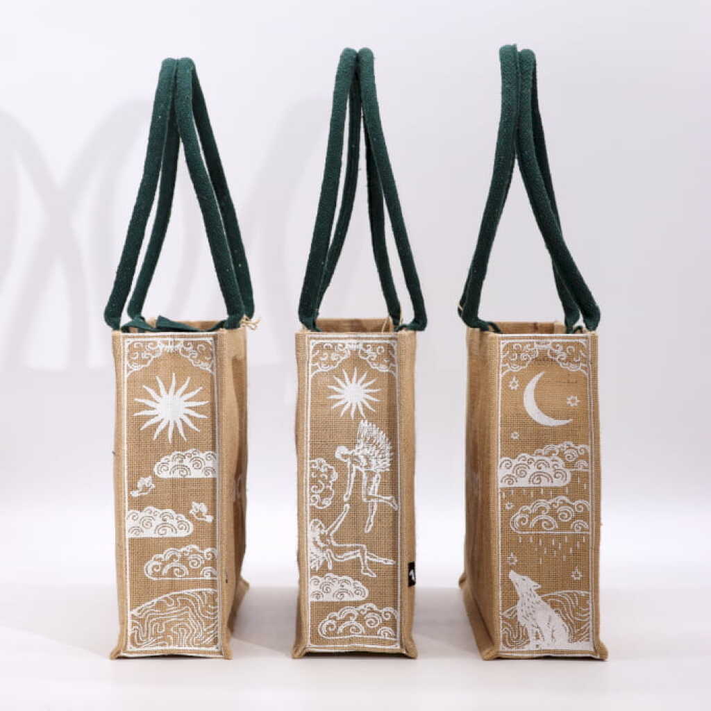 Three Hop Hare Jute Bags